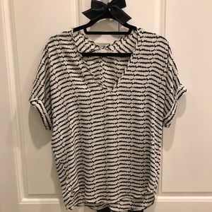 Black and white shirt